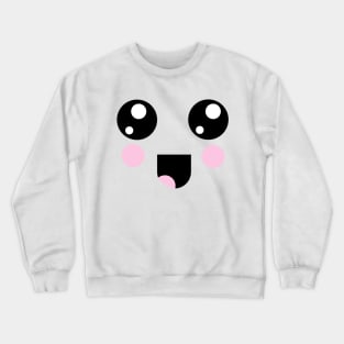 Excited Kawaii Face Crewneck Sweatshirt